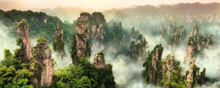 35. Zhangjiajie Stone Forest, China