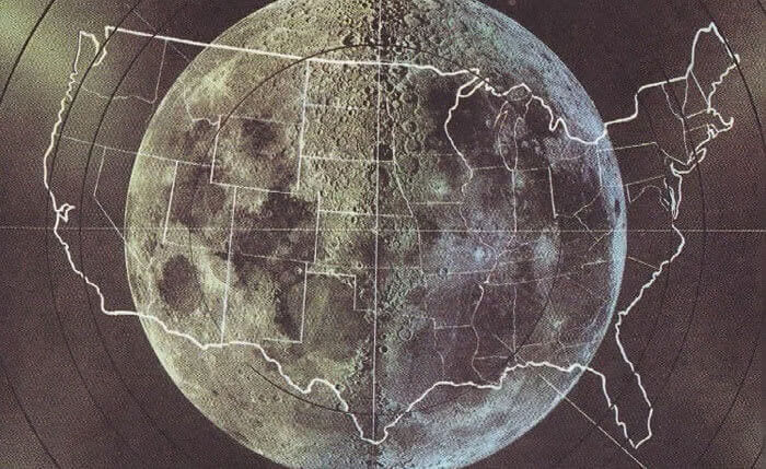 42. Size of Moon vs. Size of USA