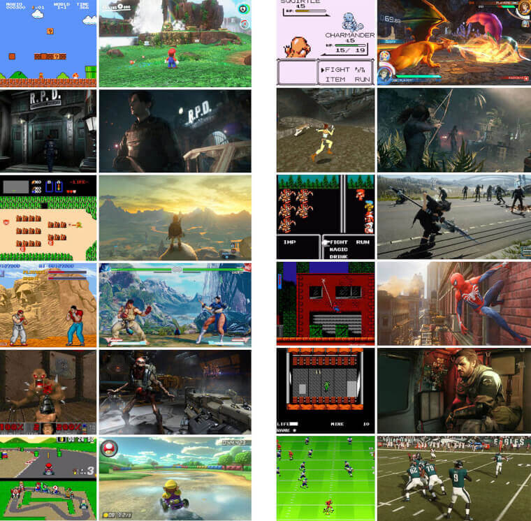 36. Video Games Graphics Then vs. Graphics Now