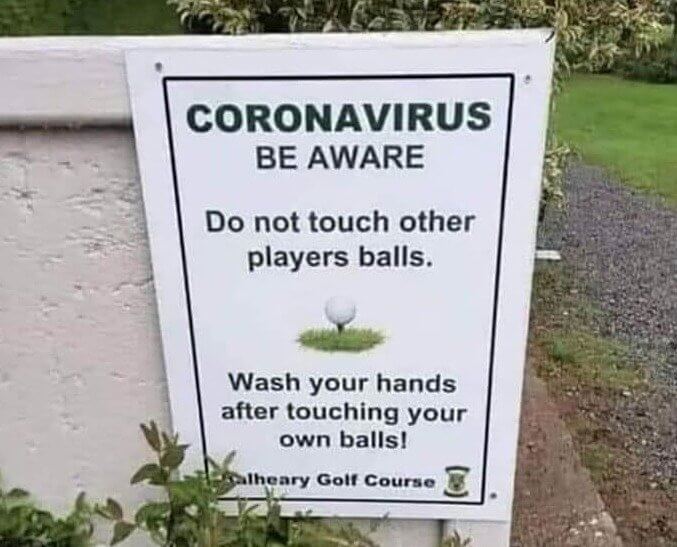 They Definitely Should've Written GOLF Balls