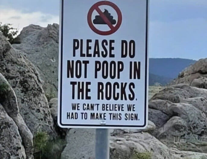 We Also Can't Believe They Had to Make This Sign