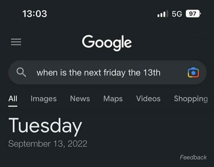 Looks Like Friday the Thirteenth Is Having an Identity Crisis