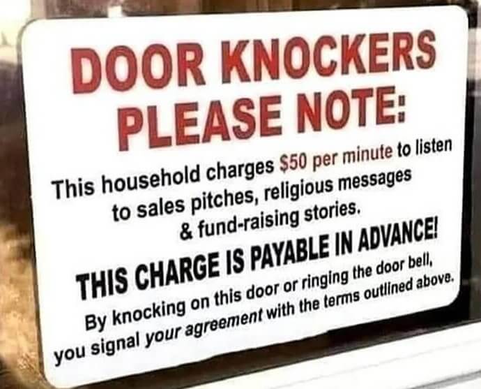 Please Accept the Terms and Conditions Before Knocking