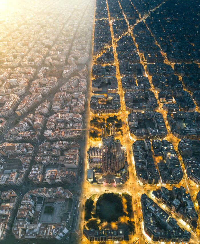 21. Barcelona During The Day vs. During The Night