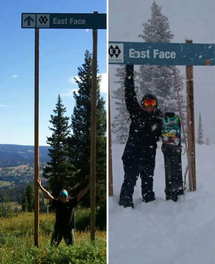 2. Ski Trail: Summer vs. Winter